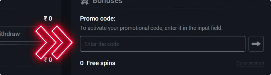 Promo code for Pin Up casino