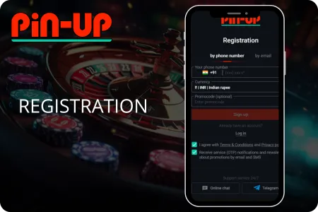 Pin Up account registration