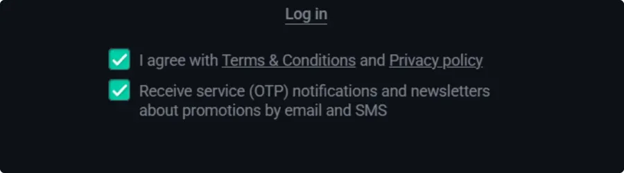 Pin Up terms and conditions